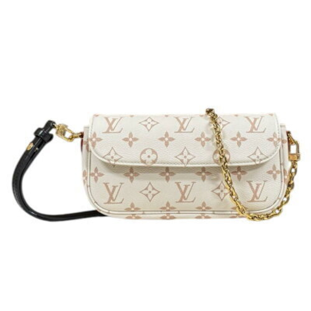Louis Vuitton Wallet on Chain Ivy Monogram Dune Shoulder Bag Canvas Beige